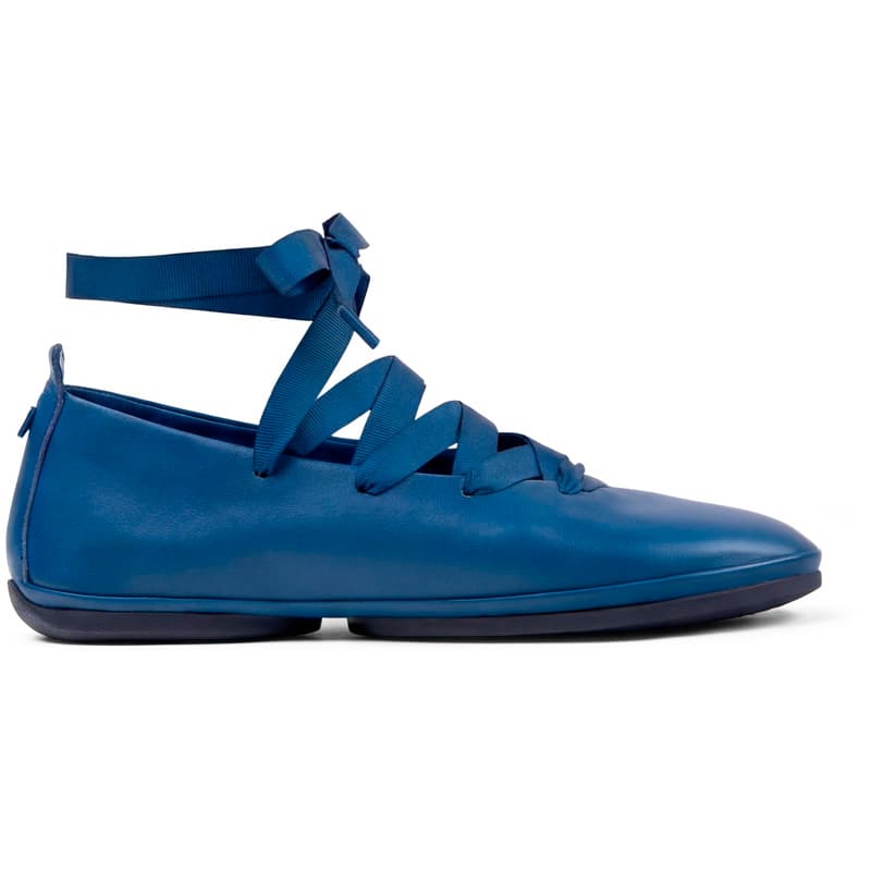 CAMPER Right Nina - Chaussures habillées pour Femme - Bleu, taille 37, Cuir lisse