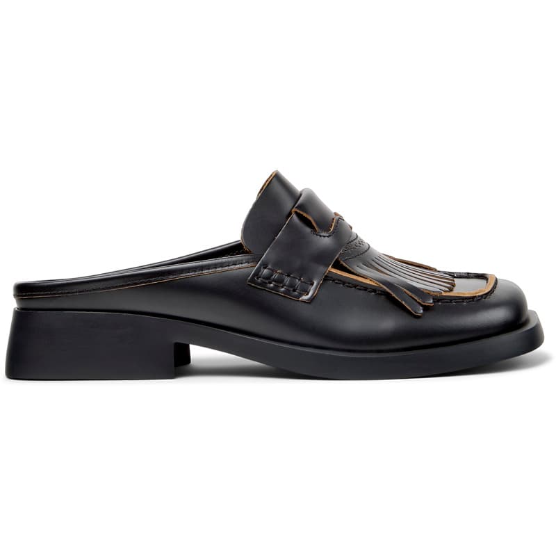 CAMPER Twins - Chaussures habillées pour Femme - Noir, taille 39, Cuir lisse