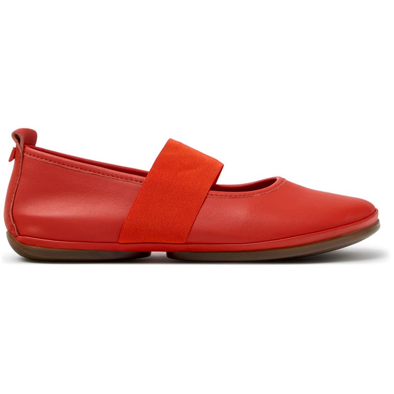 CAMPER Right Nina - Ballerines pour Femme - Rouge, taille 38, Cuir lisse