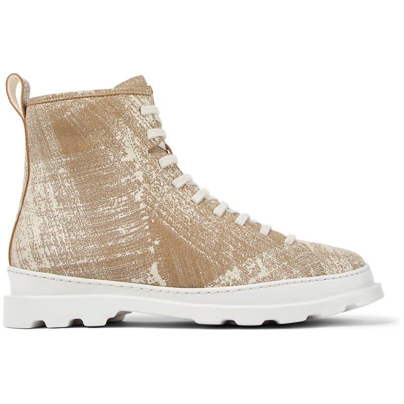 CAMPER Brutus - Bottines pour Homme - Blanc,Gris, taille 41, Cuir velours