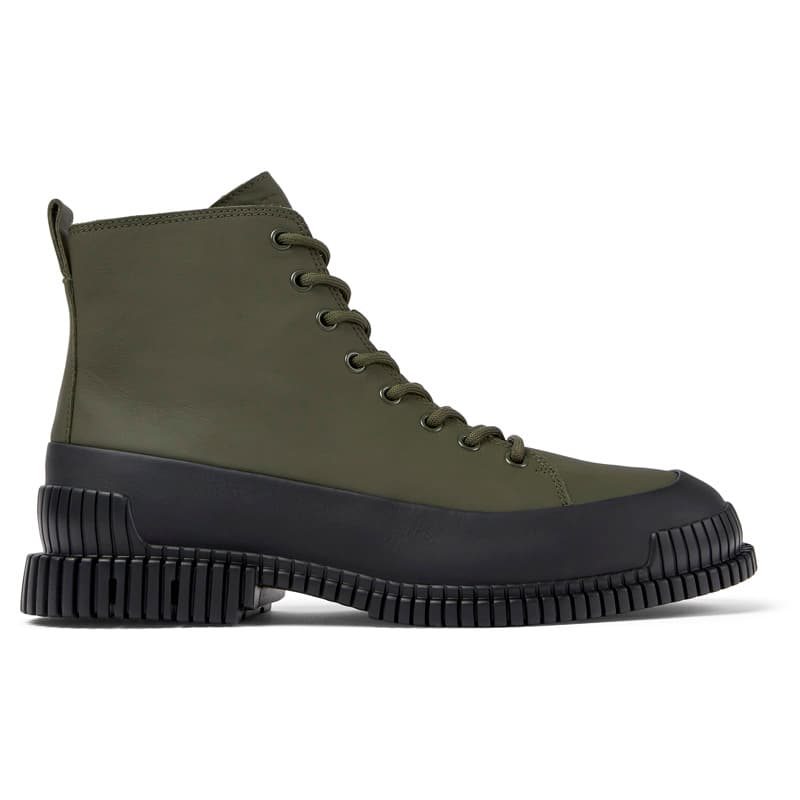 CAMPER Pix - Bottines pour Homme - Vert,Noir, taille 45, Cuir lisse