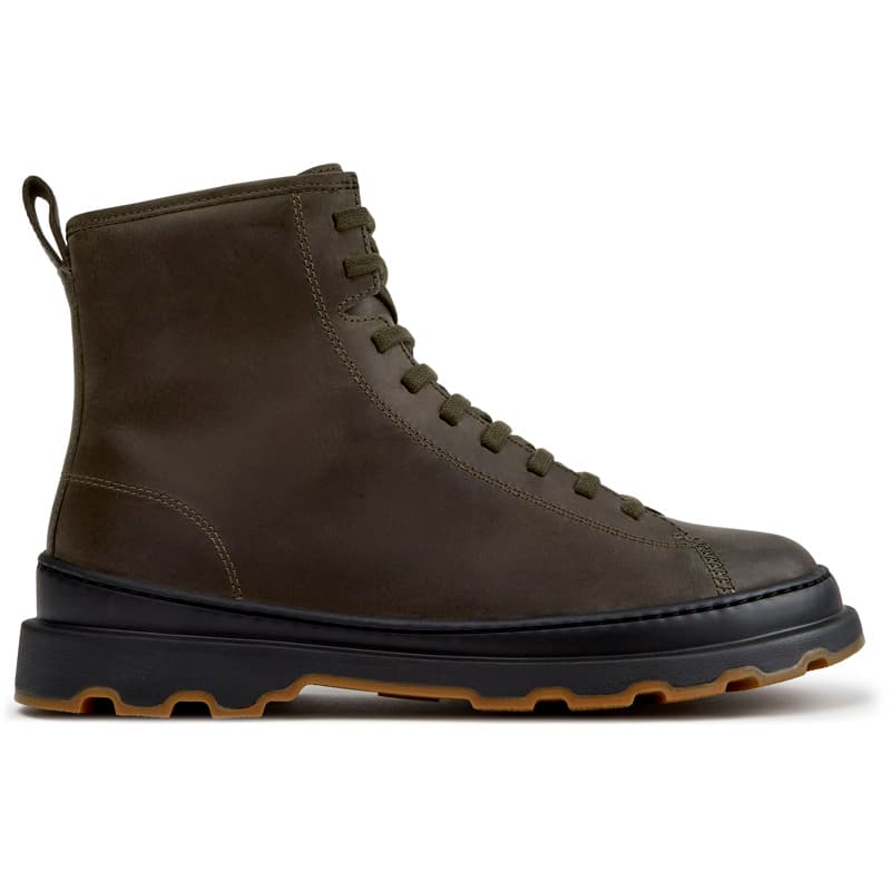 CAMPER Brutus+ - Bottines pour Homme - Vert, taille 46, Cuir velours