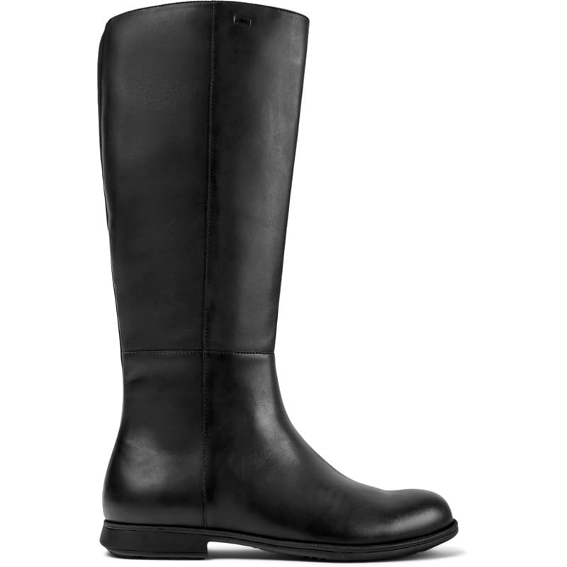 CAMPER Mil 1913 - Bottes pour Femme - Noir, taille 37, Cuir lisse/Tissu en coton