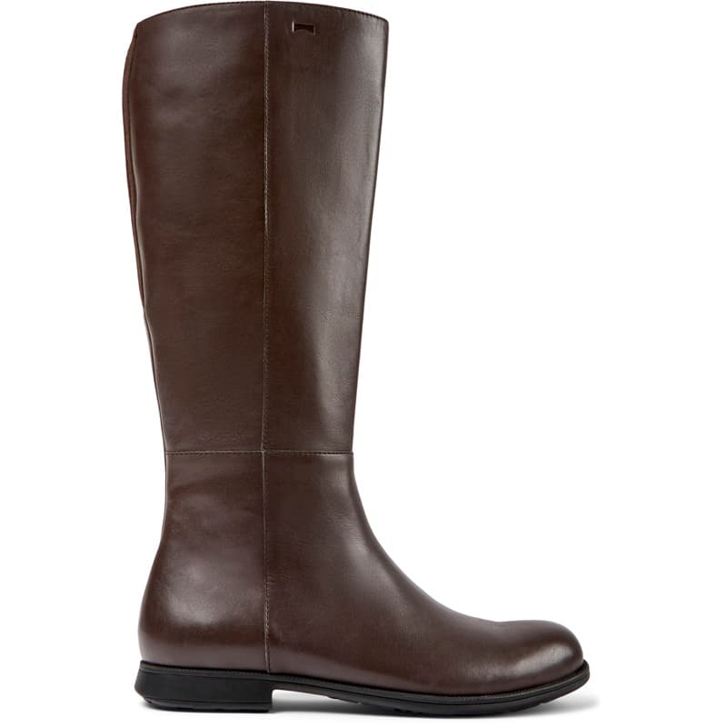 CAMPER Mil 1913 - Bottes pour Femme - Marron, taille 38, Cuir lisse/Tissu en coton