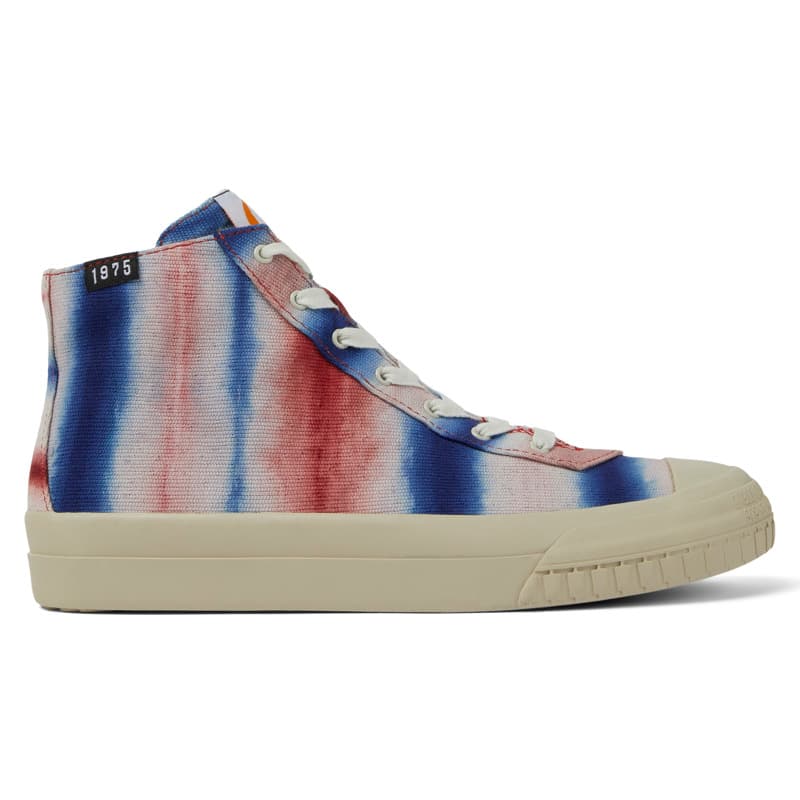 CAMPER Camper x EFI - Bottines pour Femme - Rouge,Bleu,Blanc, taille 36, Tissu en coton