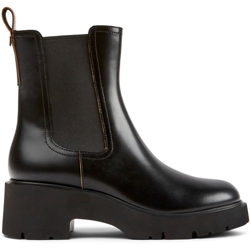 CAMPER Milah - Bottes pour Femme - Noir, taille 39, Cuir lisse