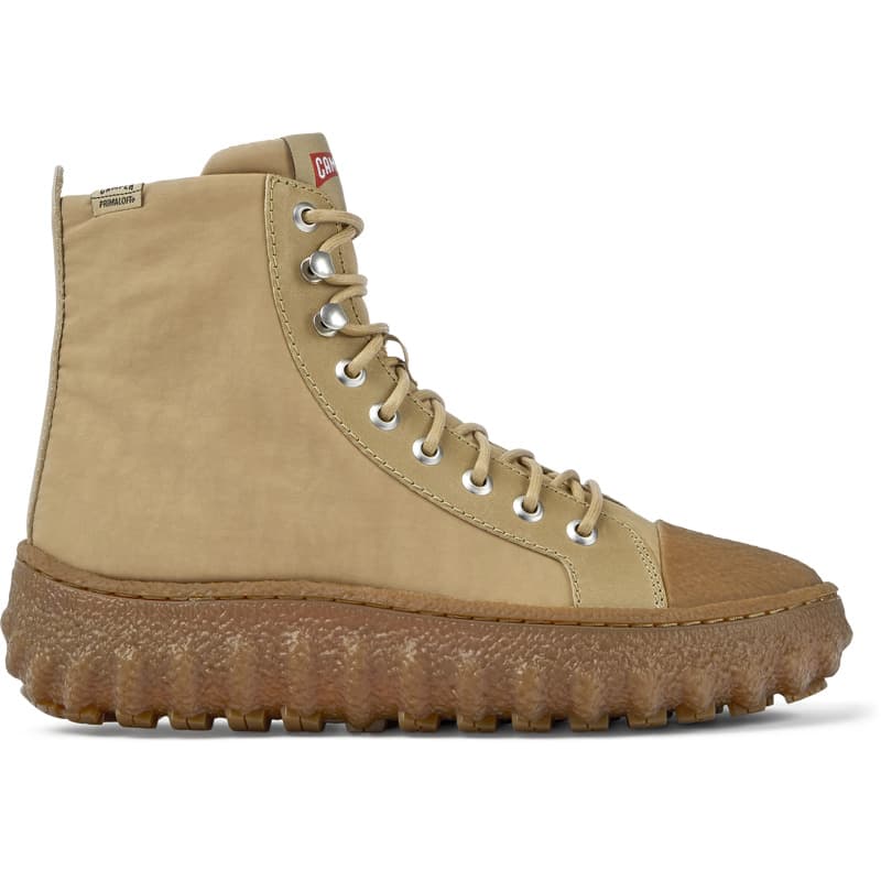 CAMPER Ground - Bottines pour Femme - Beige, taille 35, Tissu en coton/Cuir lisse
