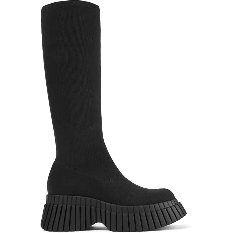 CAMPER BCN TENCEL® - Bottes pour Femme - Noir, taille 37, Tissu en coton