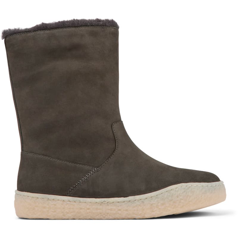 CAMPER Peu Terreno - Bottes pour Femme - Gris, taille 41, Cuir velours