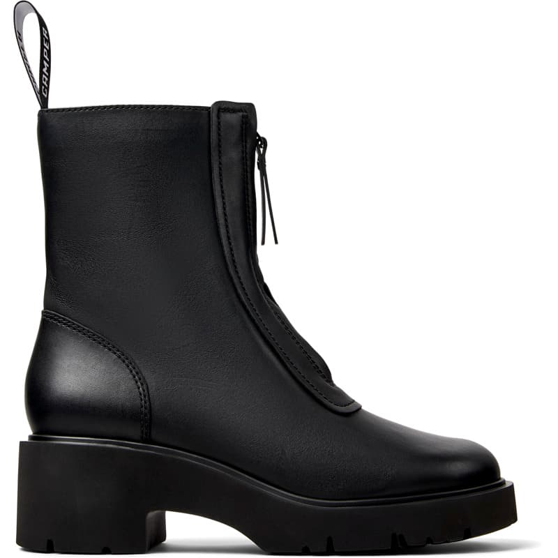 CAMPER Milah - Bottines pour Femme - Noir, taille 38, Cuir lisse