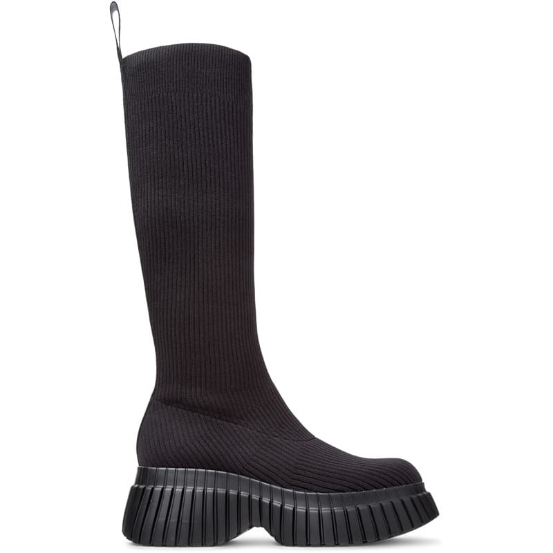CAMPER Pix BCN - TENCEL - Bottes pour Femme - Noir, taille 36, Tissu en coton