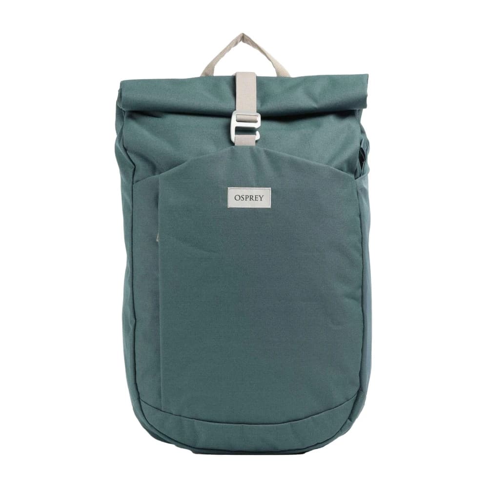 Contrast Handvat Roltop Rugzak - Heren - Rugzakken - Blauw - ONE Size - Nylon - Tassen