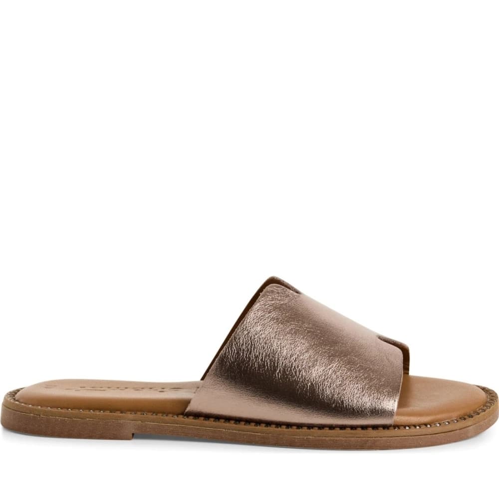 Leren Muiltje - Dames - Sandalen - Bruin - 41 EU - Leer - Schoenen