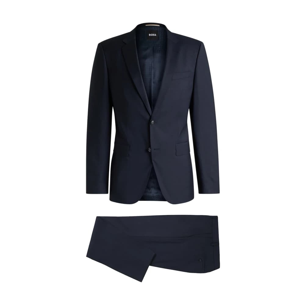 Blauw Elegant Herenpak
