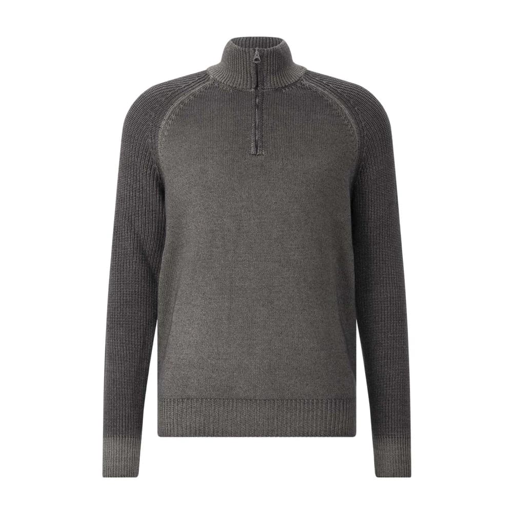 Zip-through Sweatshirt - Heren - Vesten met rits - Groen - M - Wol - Hoodies & sweatvesten