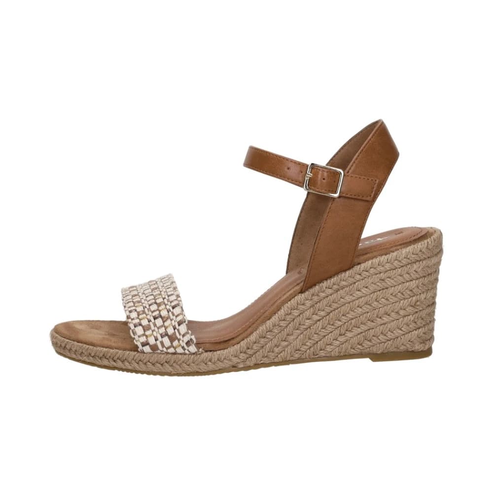 Sandalen Touwzool - Dames - Sleehakken - Bruin - 42 EU - Schoenen