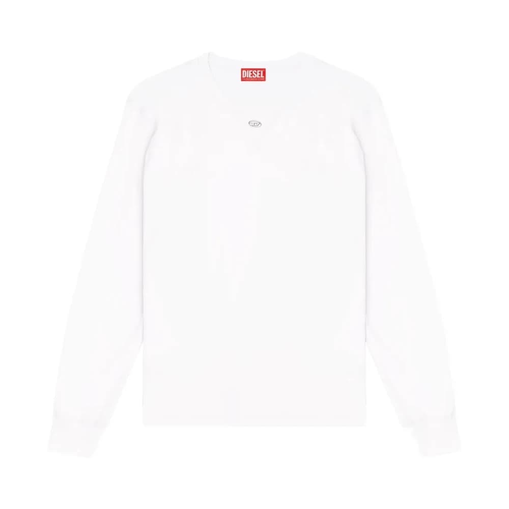 T-madjust-ls-tr - Heren - Longsleeves - Wit - L - Tops