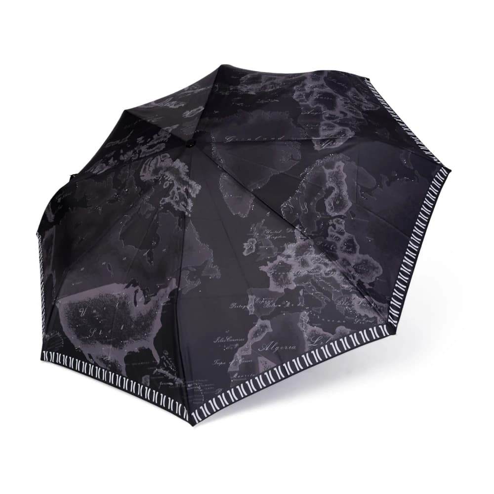 Mini Geo Paraplu - Dames - Paraplu's - Zwart - ONE Size - Nylon - Accessoires
