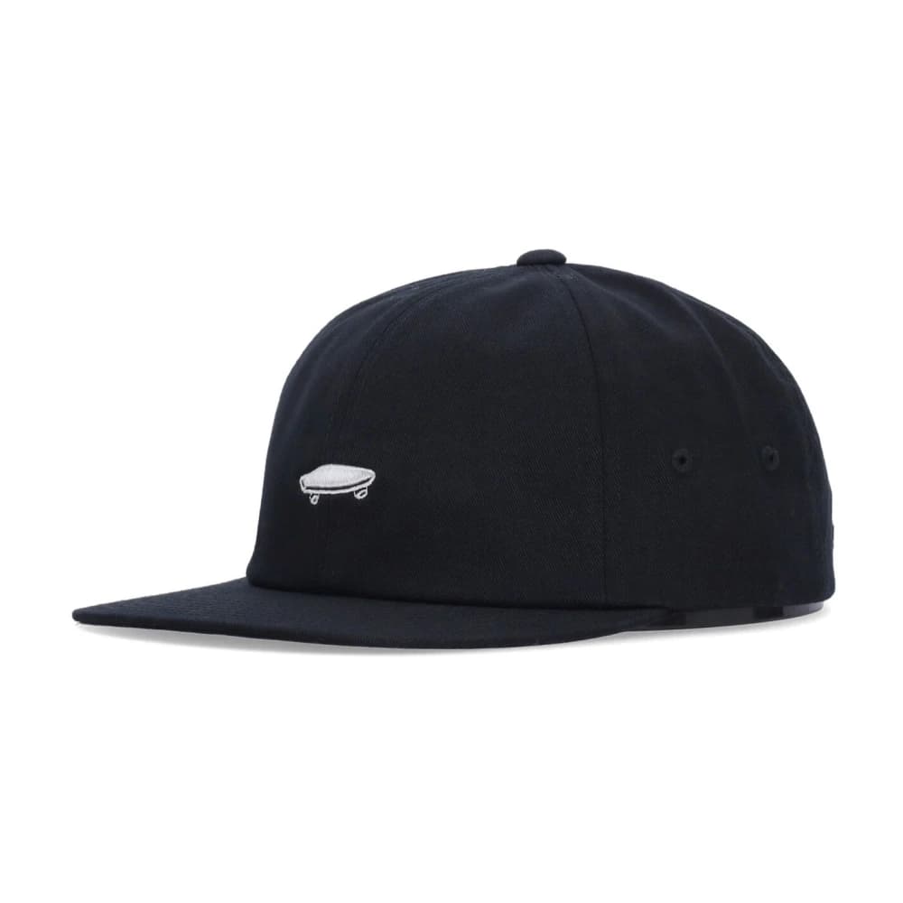 Platte klep pet zwart/wit skate borduurwerk - Heren - Petten - Zwart - ONE Size - Katoen - Accessoires