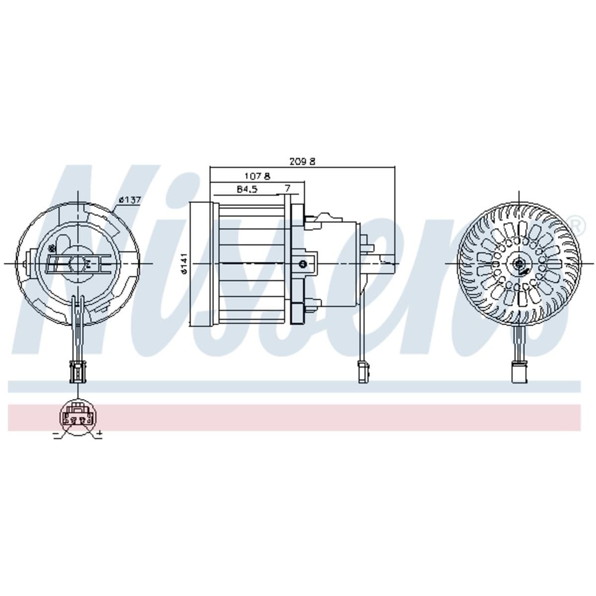 Binnenventilator NISSENS 87610