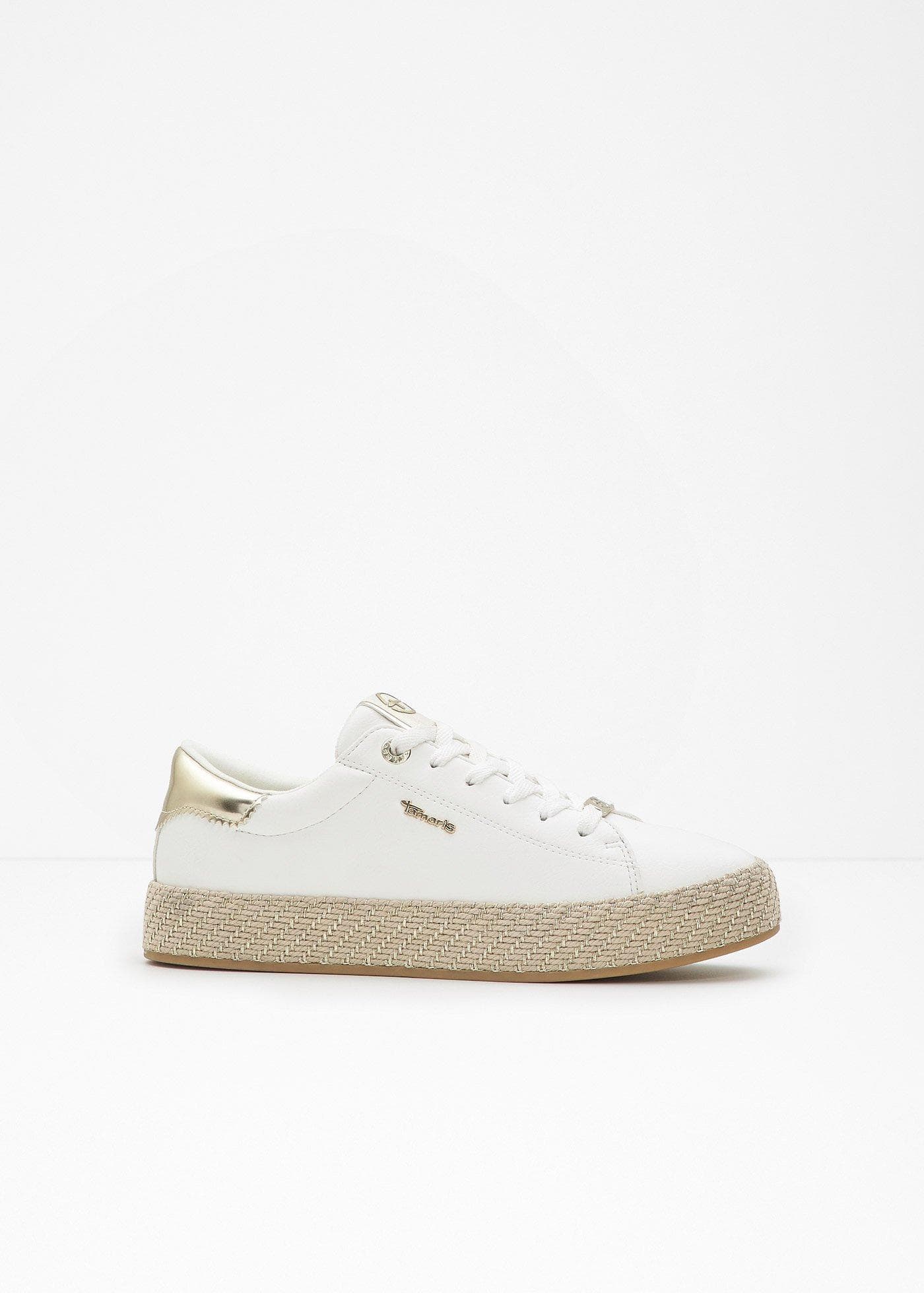 Sneakers Tamaris à plateforme effet raphia