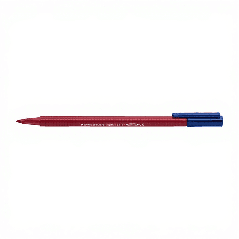 STABILO Triplus Color Stifte aus rPP-Kunststoff, Karmesinrot