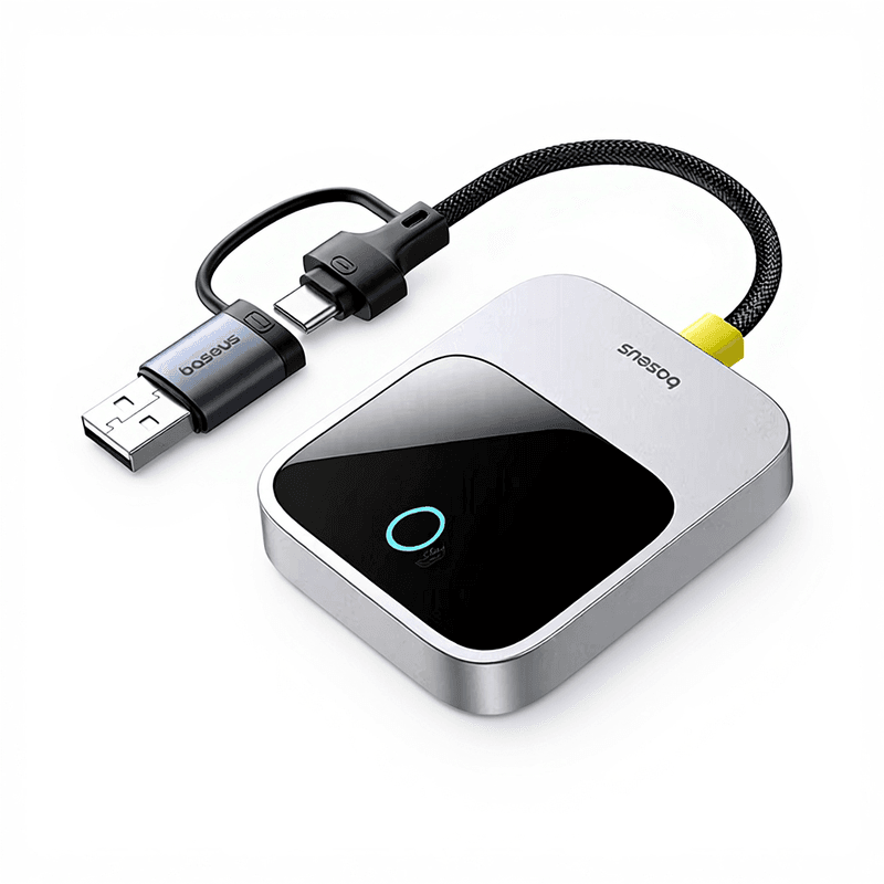 Baseus Kabelloser CarPlay-Adapter der SafeJourney-Serie, Space Grey