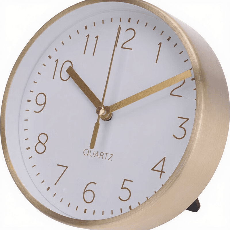 Wanduhr mit goldenem Rand Quarzuhr 15*4cm