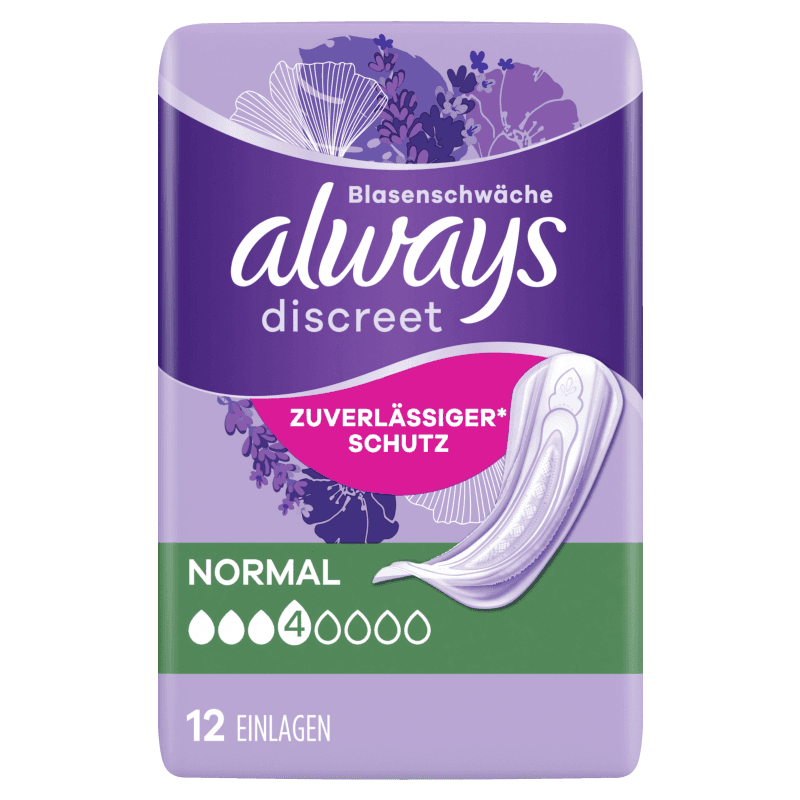 Always Discreet Inkontinenzeinlagen Normal 12 Stück
