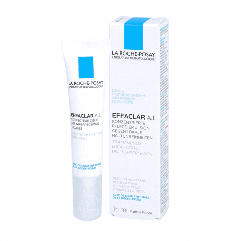 La Roche Posay Effaclar A.I. – Intensivpflege gegen Unreinheiten, für empfindliche, zu Akne neigende Haut, 15 ml