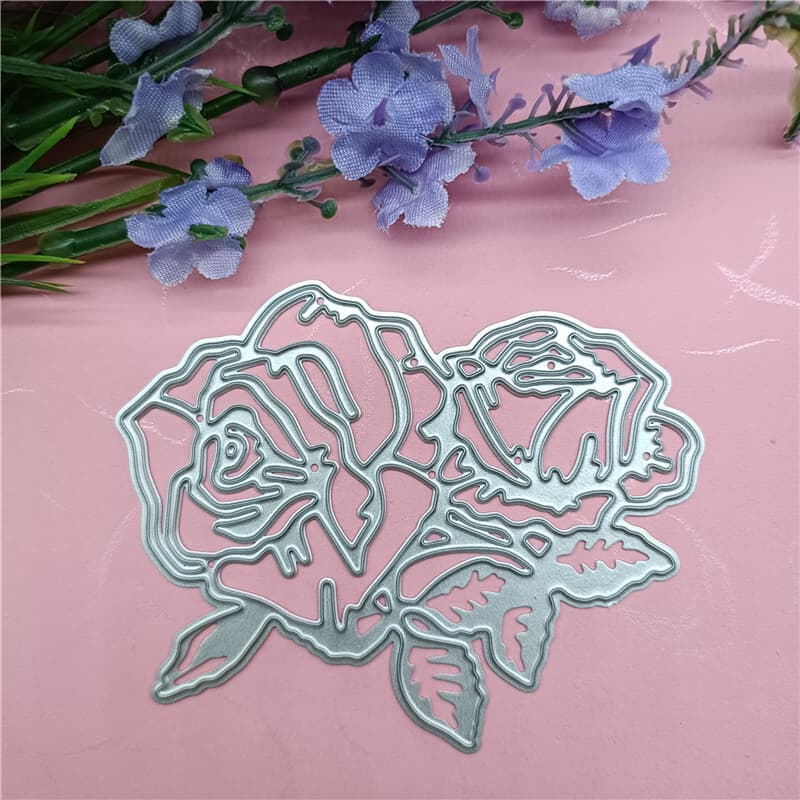 Rosenblüten Metall-Stanzschablonen, Rosenblüten Stanzformen Prägestencils DIY Bastelarbeiten Karten Stanzformen für DIY Prägen Kartenherstellung