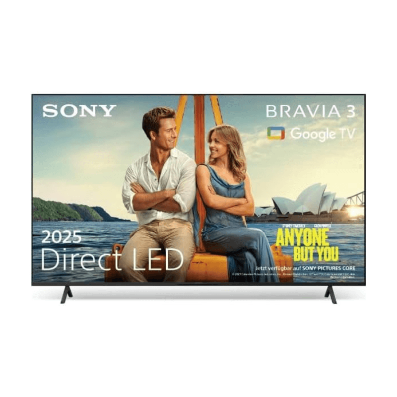 Sony BRAVIA 3 - Direct-LED 50 Zoll Fernseher (K50S32), X-Balanced Speaker, Dolby Vision/Atmos, IMAX Enhanced, Google TV (2025), Google Cast, Apple