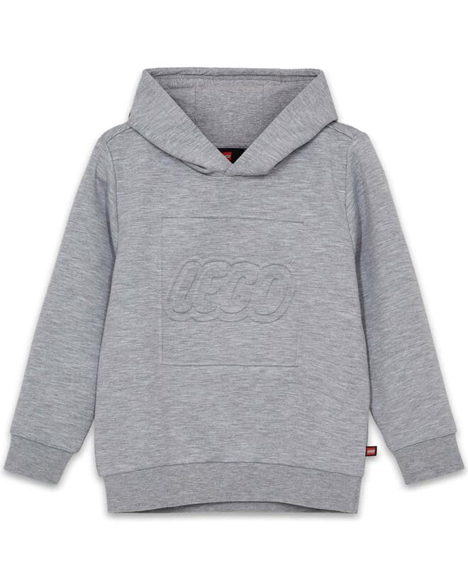 LEGO® Kinderbekleidung Kapuzensweatshirt Grau meliert 116