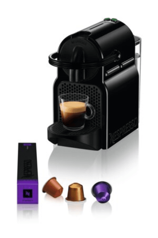 Nespresso De'Longhi Inissia Original-Kapselkaffeemaschine - Schwarz | kompaktes Design | 25 Sekunden Aufheizzeit | 2 Tassengrößen | automatische