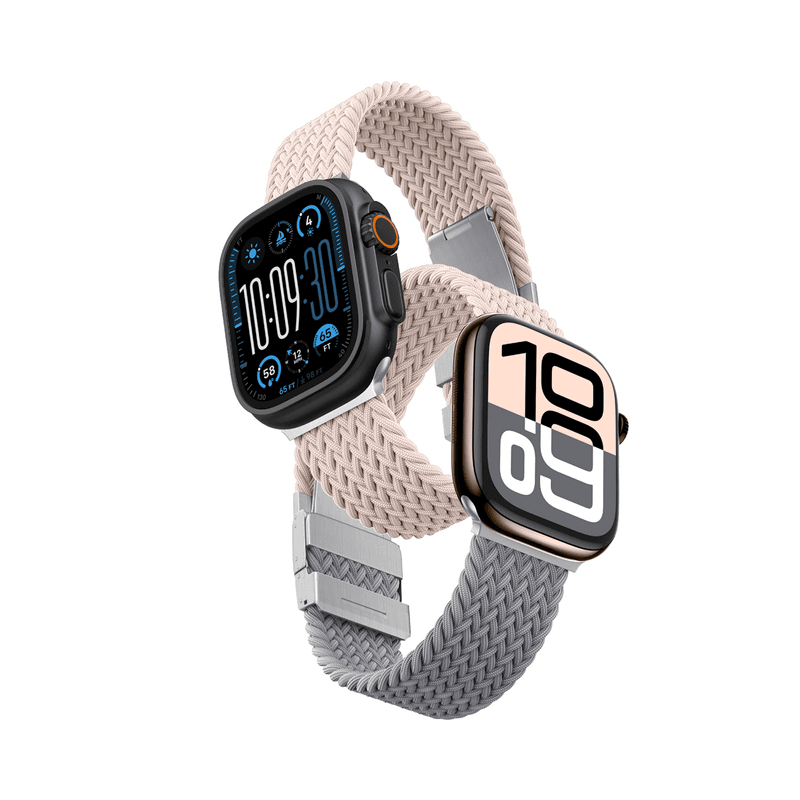 2er-Pack AmazingThing Blend Band für Apple Watch 45/46/49 mm - Pink-Grau/Pink