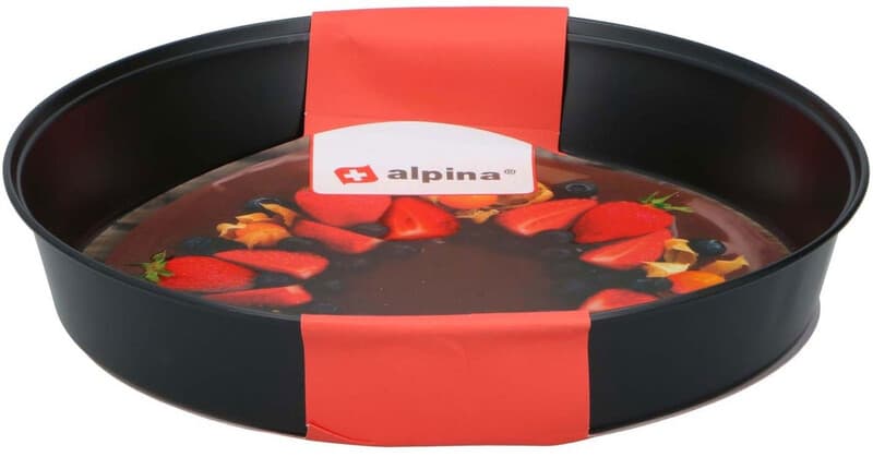 Alpina plat de cuisson - acier - 24 cm - noir