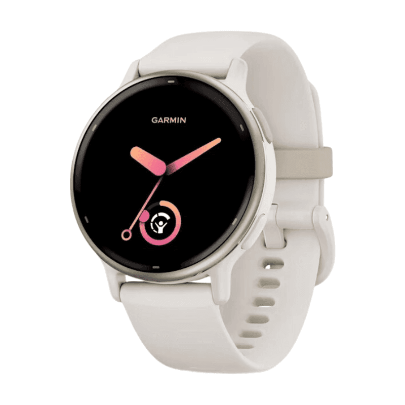 Garmin vivoactive 5 - smartwatch met bandje - Siliconen - Crèmekleurig goud / Ivoor