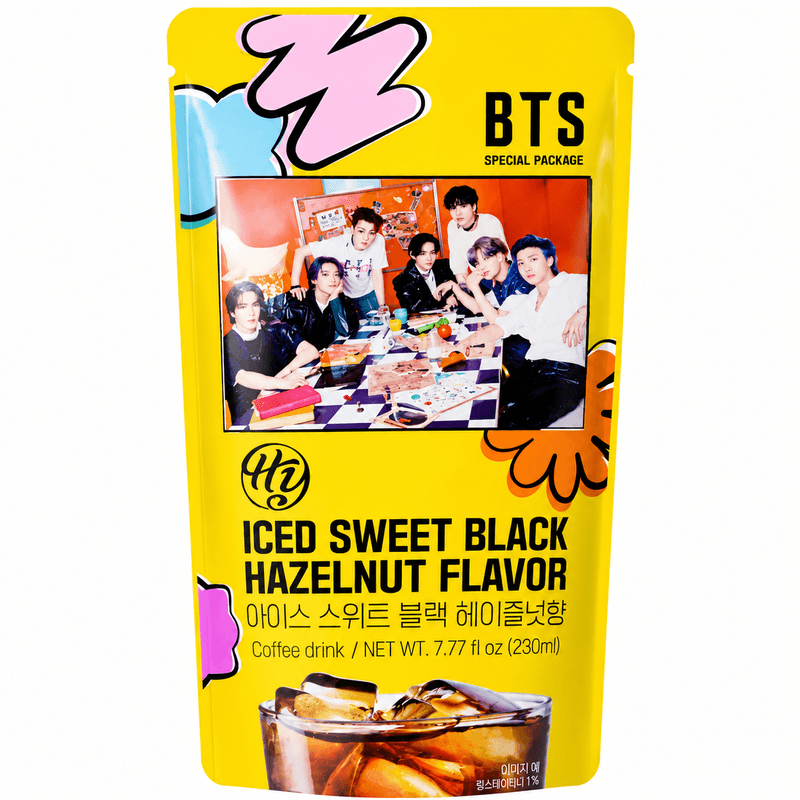 BTS Café noir glacé sucré saveur noisette - 230 ml