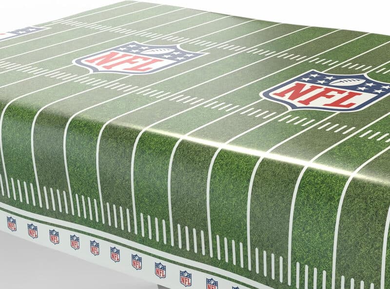 NFL Football Papiertischdecke, 120 x 180 cm, Fanartikel für Party-Dekoration