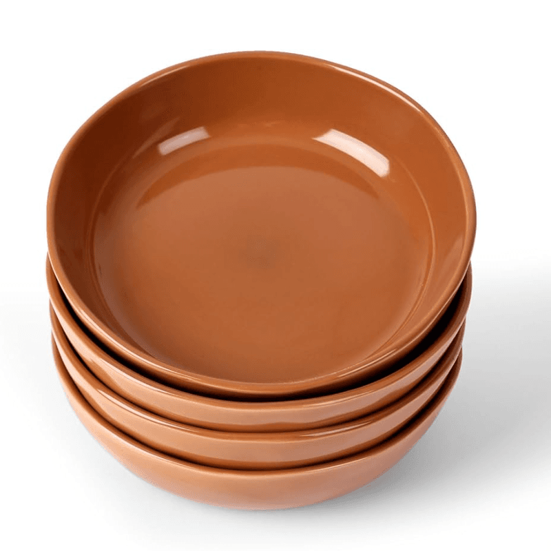Richmount 4-teiliges Set aus Esstellern und Schalen - Braun