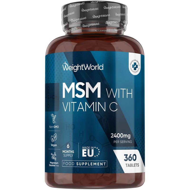 WeightWorld MSM mit Vitamin C 2400 mg, 360 Tabletten