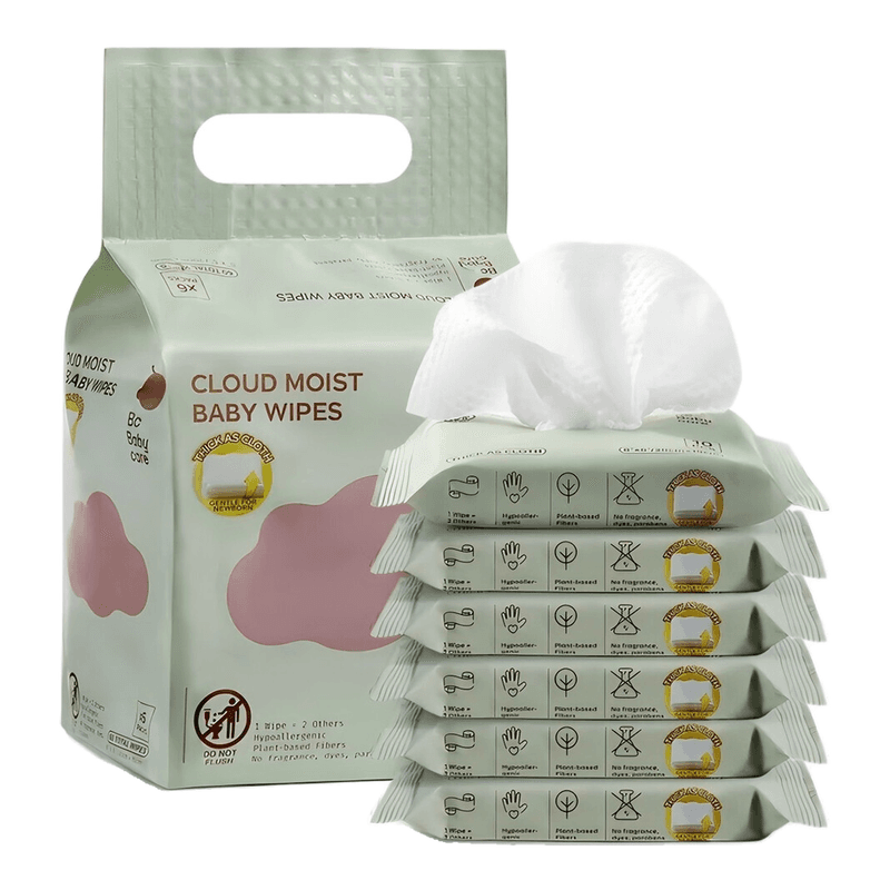 Bc Babycare Feuchttücher, 6 × 10 = 60 Tücher