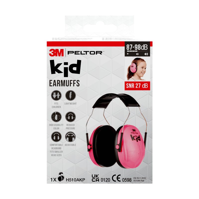 3M™Casque de Protection Auditive 3M™ PELTOR™ Kid Rose SNR 27 dB