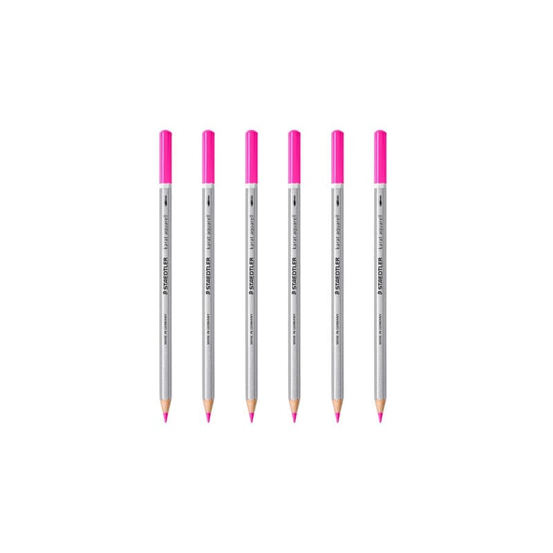 STAEDTLER Karat Aquarell Stift 125-20 Magenta Karton mit 6 Stiften
