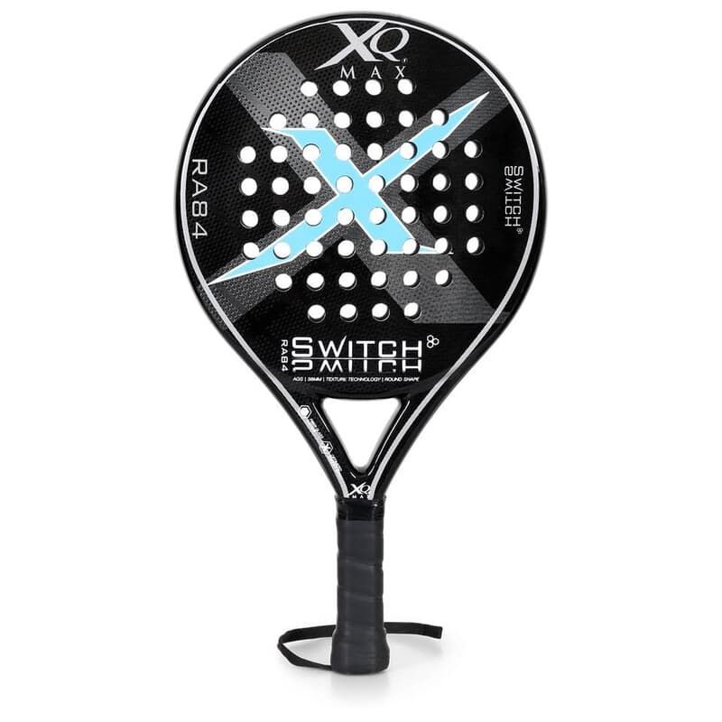XQmax Switch Padelschläger, Carbonrahmen & Fiberglaskern, Handgelenkschlaufe inklusive