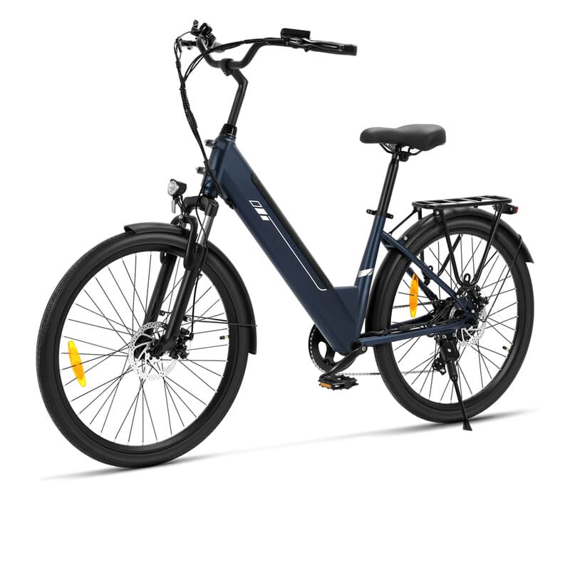 Touroll Roamer2 ST Step-Thru 26 Zoll 36 V 15,6 Ah 250 W 25 km/h 7-Gang 45 Nm 100 km max. Reichweite E-Bike mit mechanischer Scheibenbremse und