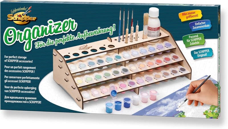 Schipper 605214708 Malen nach Zahlen Organizer – Für perfekte Aufbewahrung, geeignet für Schipper Zubehör, 19 x 39 x 10 cm