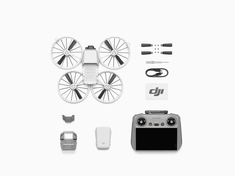 DJI Flip met RC 2 schermafstandsbediening, volg-mij drone met 4K UHD-camera voor volwassenen, onder 249 g, 3-assige gimbal-stabilisatie, 13 km