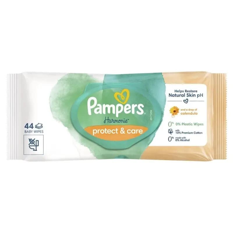 Pampers Beruhigende Kamille-Feuchttücher, 1 Packung, 44 Tücher