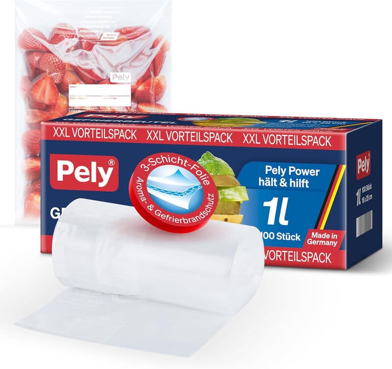 Pely Gefrierbeutel 1l VP 100 St